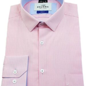 CAMISA PARA HOMBRE CUADROS ROSADA