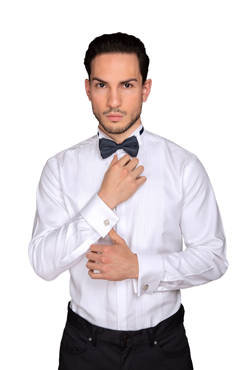 CAMISA PARA HOMBRE BLANCA TIPO SMOKING