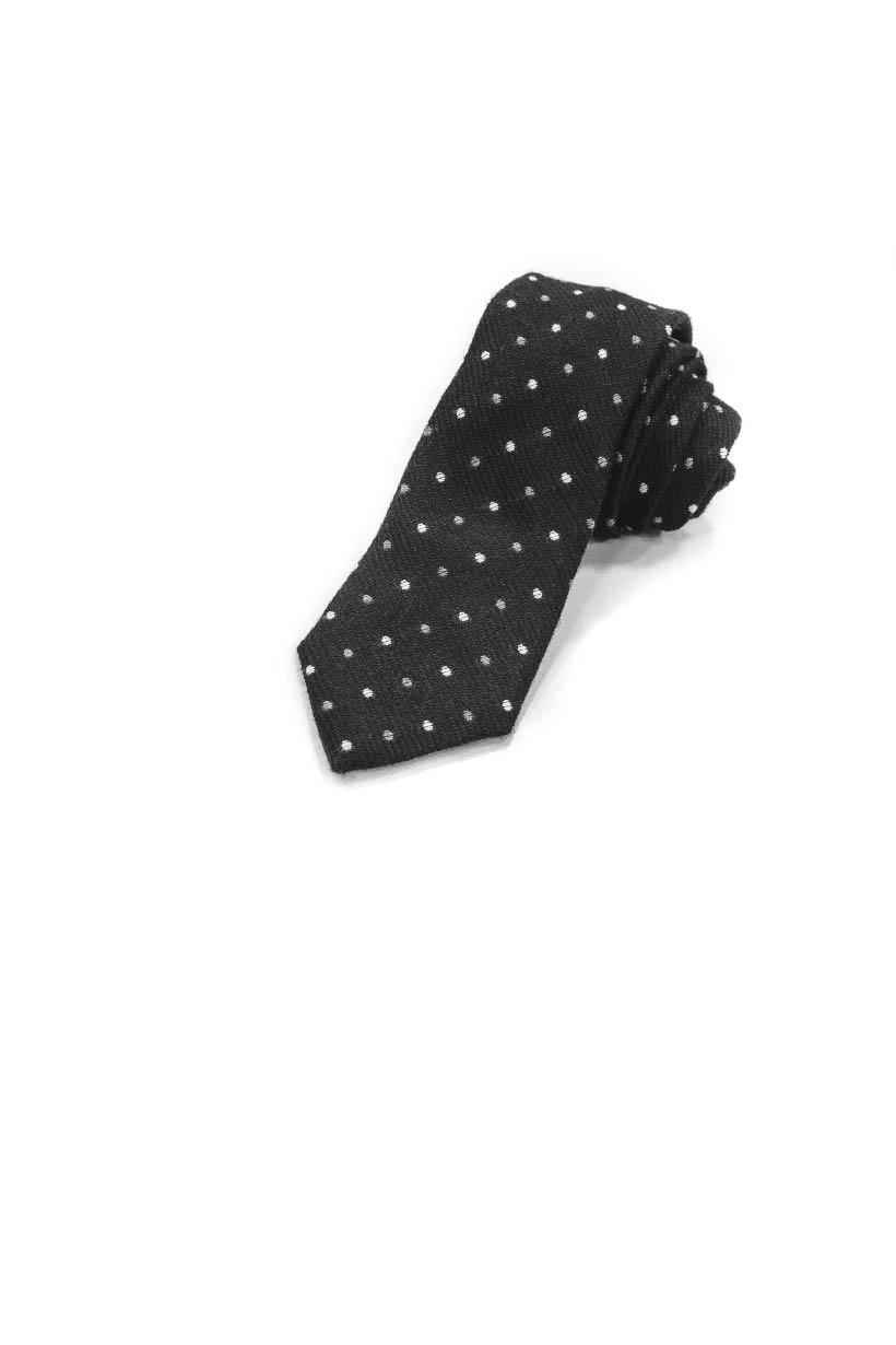 Corbata Negra Lunares